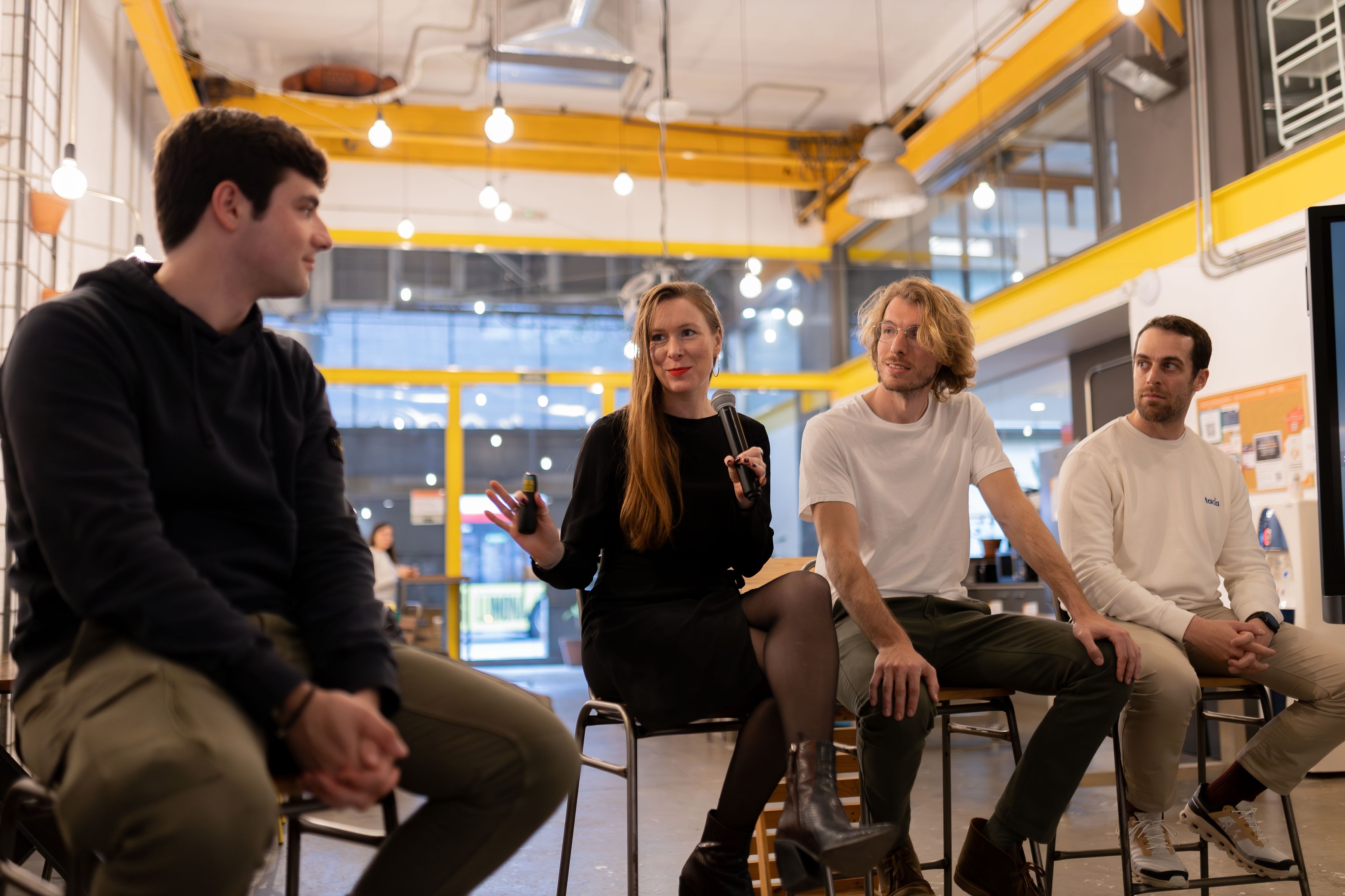 Person working on laptop