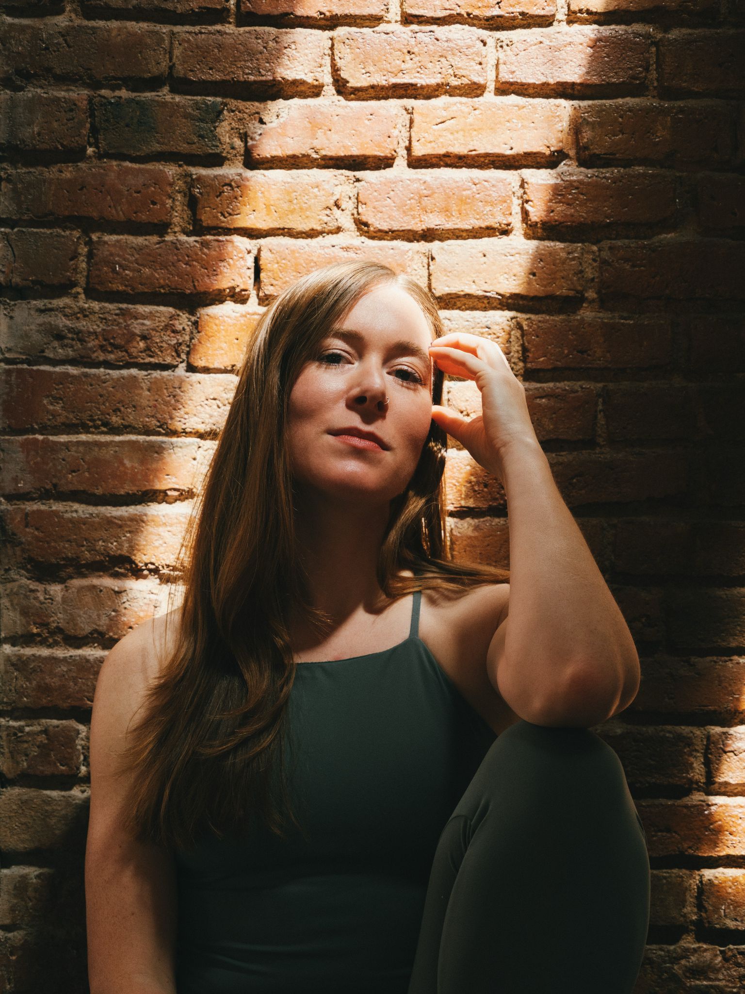 Logo on colored background